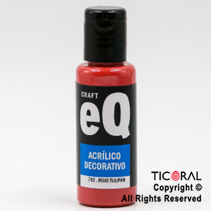 ACRIL.DECOR.EQ 702 ROJO TULIPAN 50ML X 1